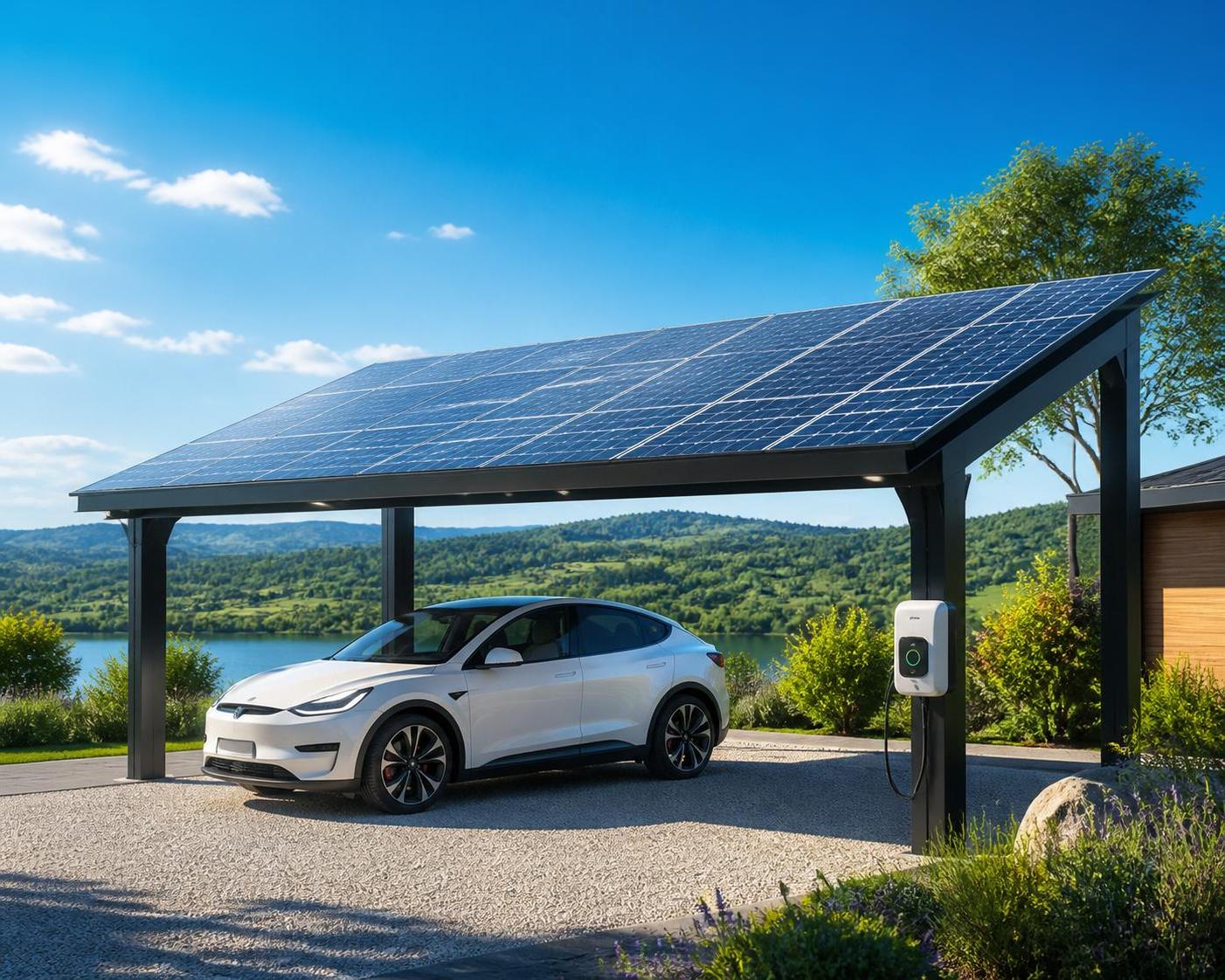 découvrez le car port solaire, une solution écologique et innovante pour recharger votre véhicule électrique en plein air tout en protégeant votre voiture des intempéries.