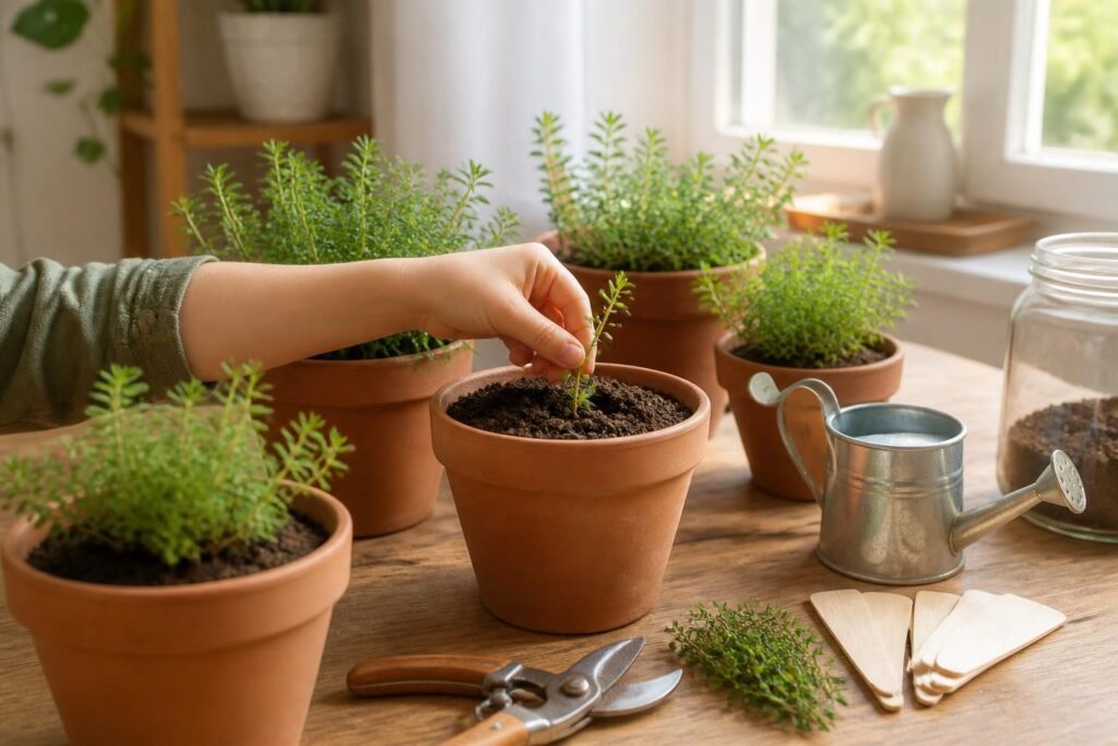 Bouture thym : les astuces pour réussir vos plants aromatiques chez vous