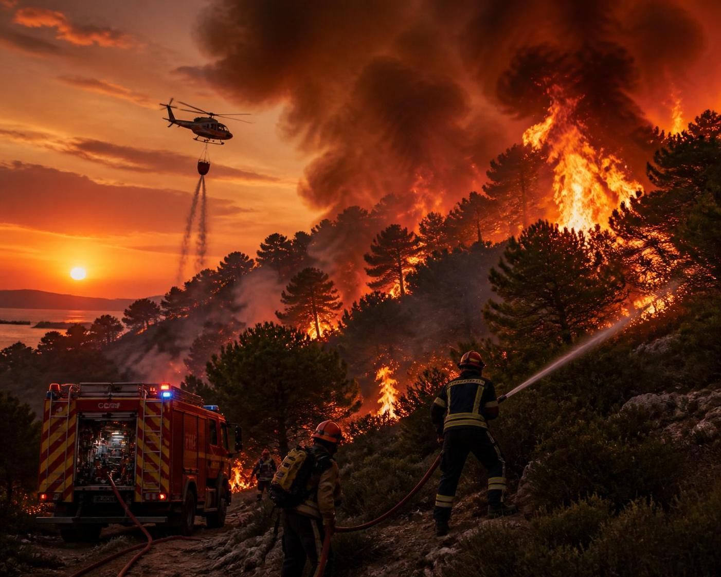 découvrez comment les équipes de secours luttent contre les feux de forêt dévastateurs dans rescue ops wildfire, en protégeant les populations et les environnements menacés.