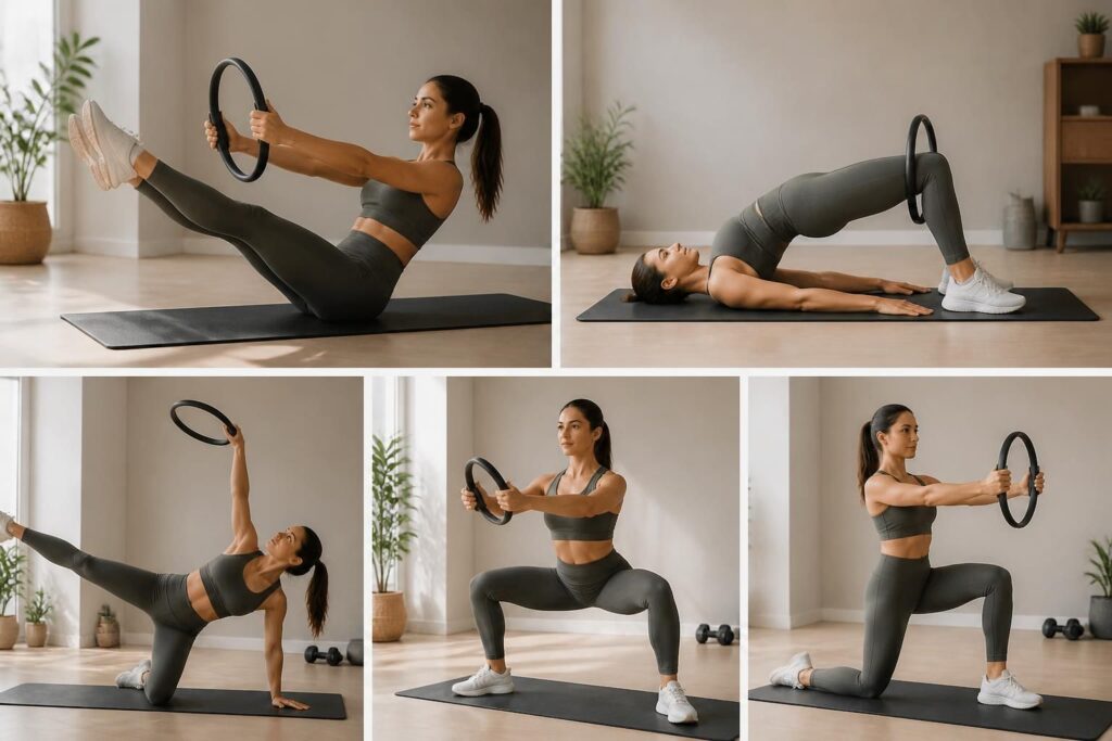 Exercices anneau Pilates : 5 mouvements pour sculpter votre silhouette chez vous