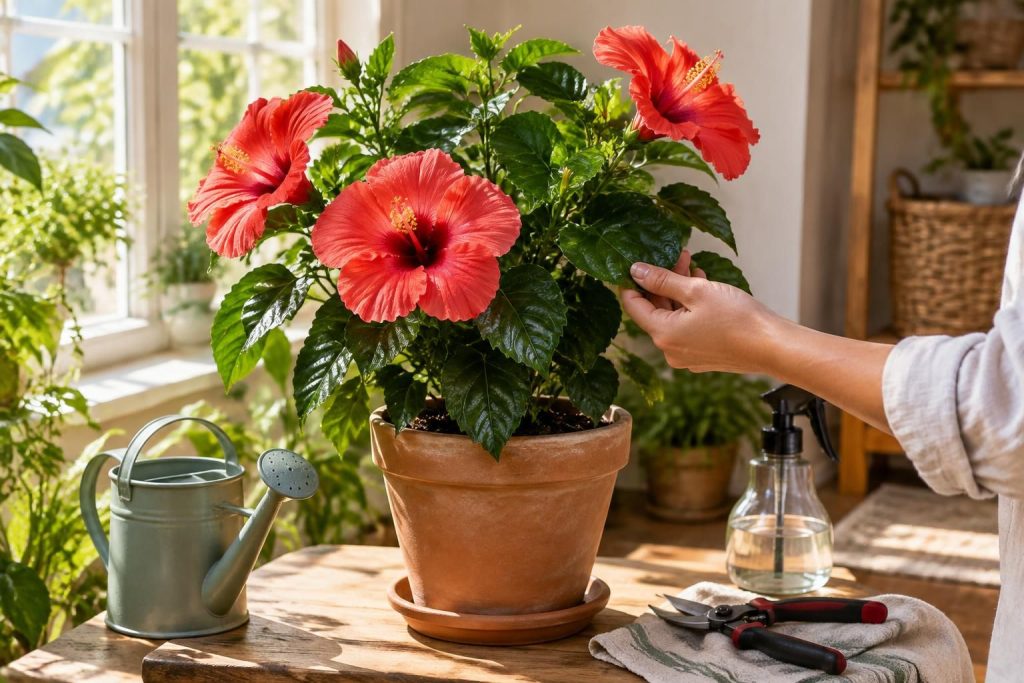 découvrez comment cultiver l’hibiscus rosa-sinensis chez vous : lumière, arrosage, température et conseils d’entretien pour profiter de ses magnifiques fleurs.