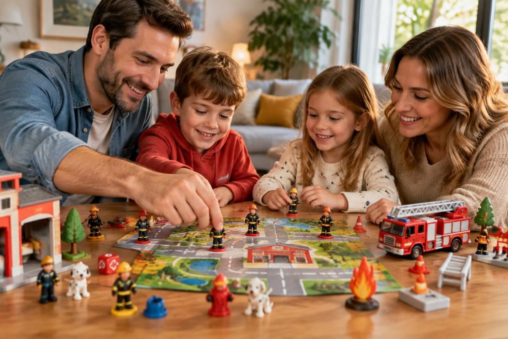 découvrez notre sélection de jeux de pompiers pour petits et grands : des aventures amusantes à partager en famille et à vivre ensemble.